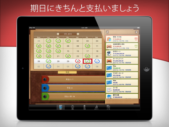 Money for iPadでマネー管理のおすすめ画像4