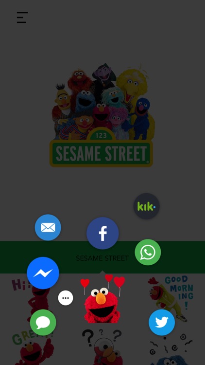 Sesame Street Sticker App