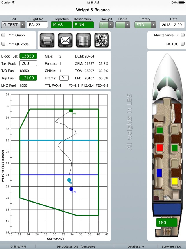 Weight and Balance G200