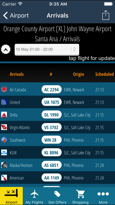 John Wayne Airport Pro (SNA) + Flight Tracker HD screenshot 2