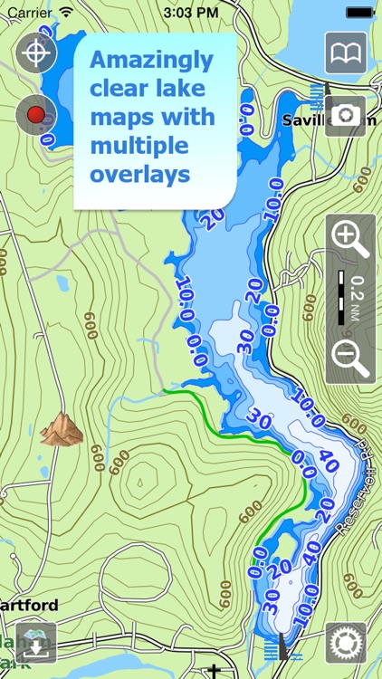 Aqua Map Connecticut CT Lakes HD - Nautical Charts