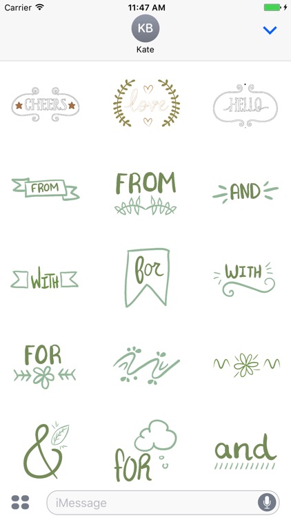 Animated Catchword Stickers