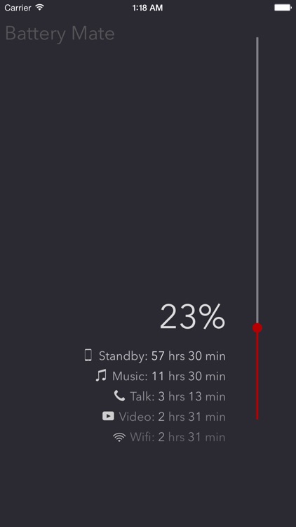 Battery Mate - check your phone's battery on watch