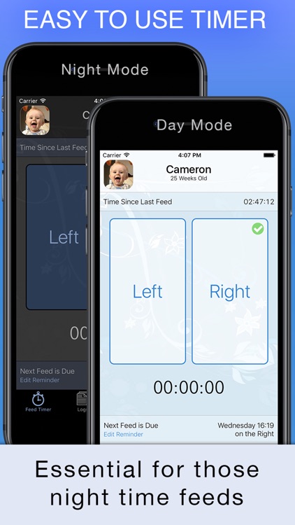 Baby Feed Timer - Breastfeeding Baby Tracker