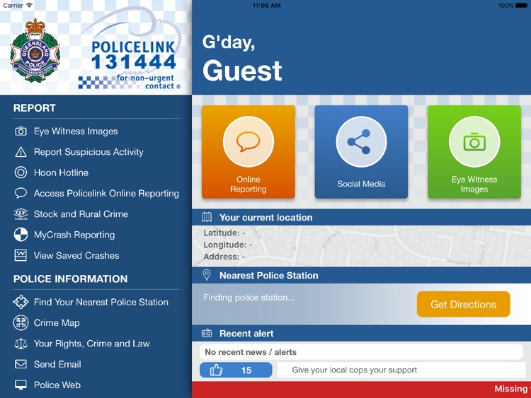 Policelink for iPad