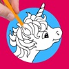 Little Unicorn Coloring Book Games Edition