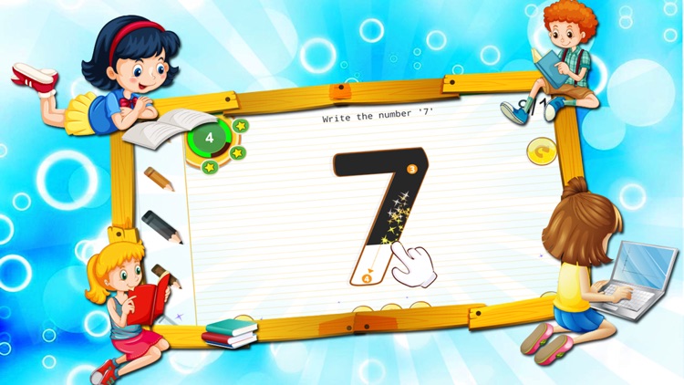 Baby learns the letter and number