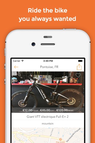 Spadfinder, Rent a bike, Anytime, Anywhere screenshot 2