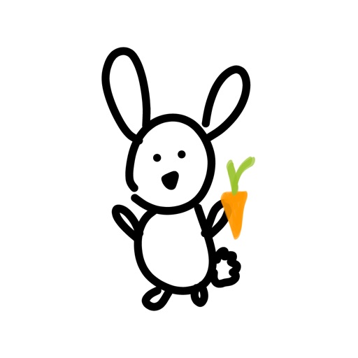Bunny stickers for iMessage - easter photo emoji