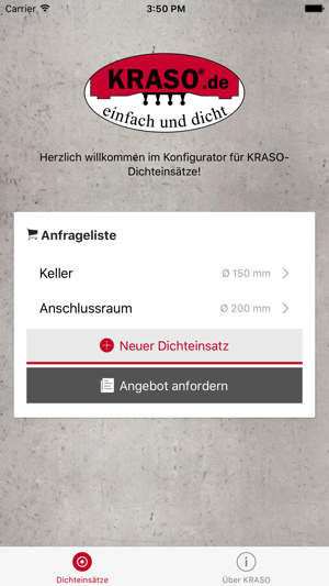 KRASO Dichteinsatzkonfigurator