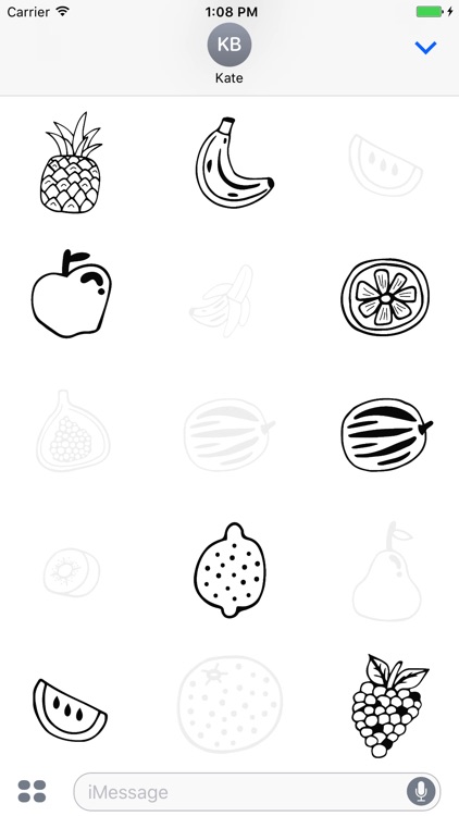 Animated Cute Fruit Stickers screenshot-3