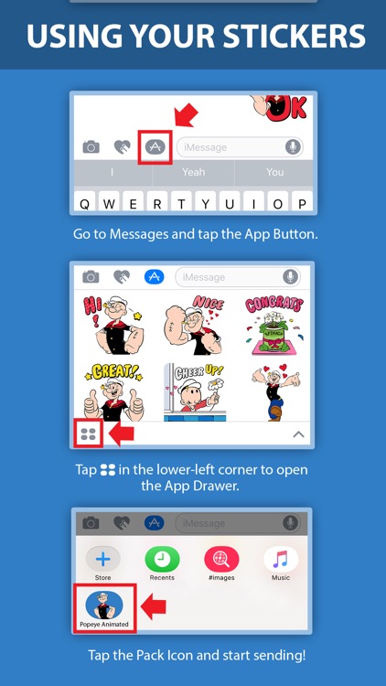 Popeye: Animated Stickers & GIFs