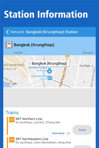 Thailand Rail Map - Bangkok & All Thailand screenshot 2