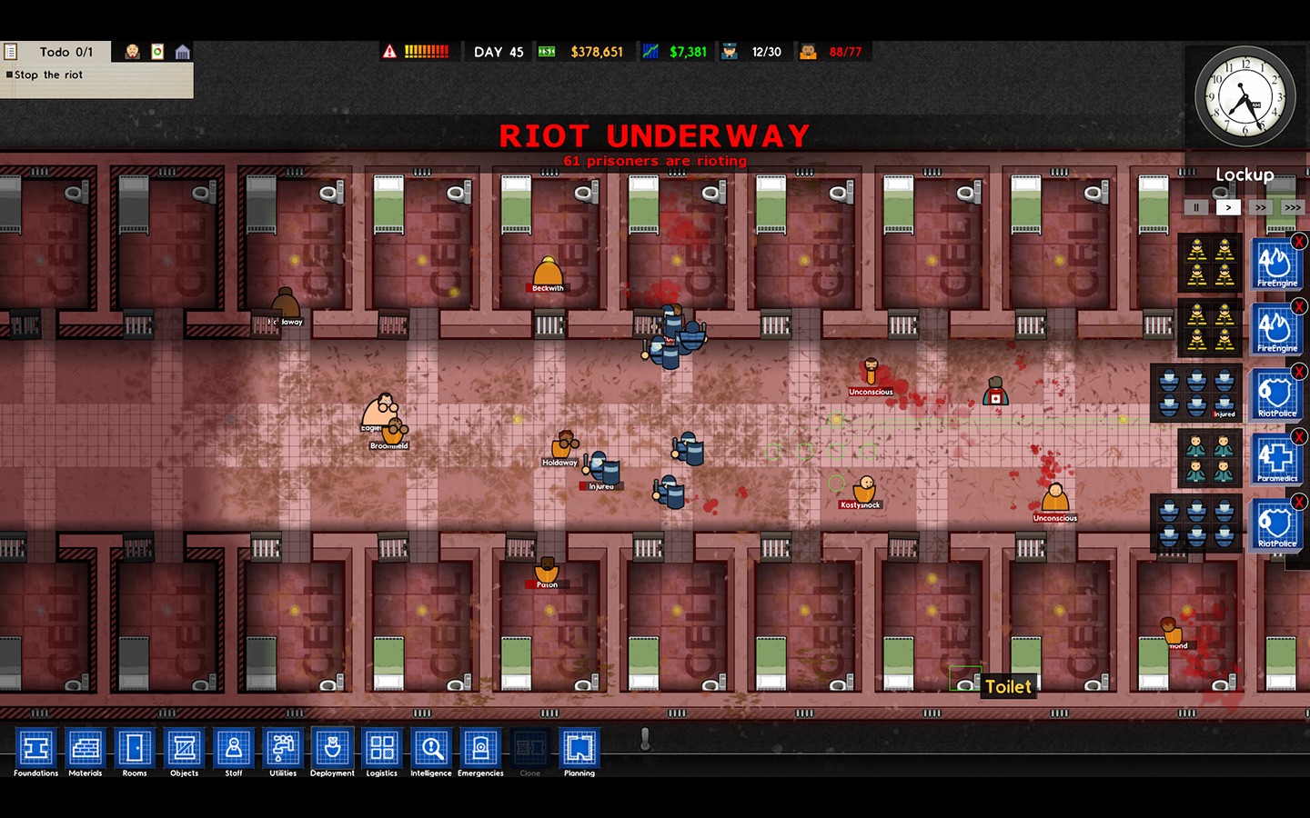 Screenshot do app Prison Architect