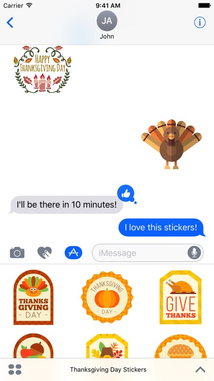 Thanksgiving Day - Stickers for iMessage