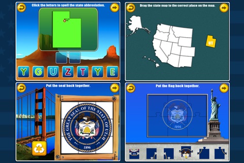 Fifty States and Capitals Game screenshot 4