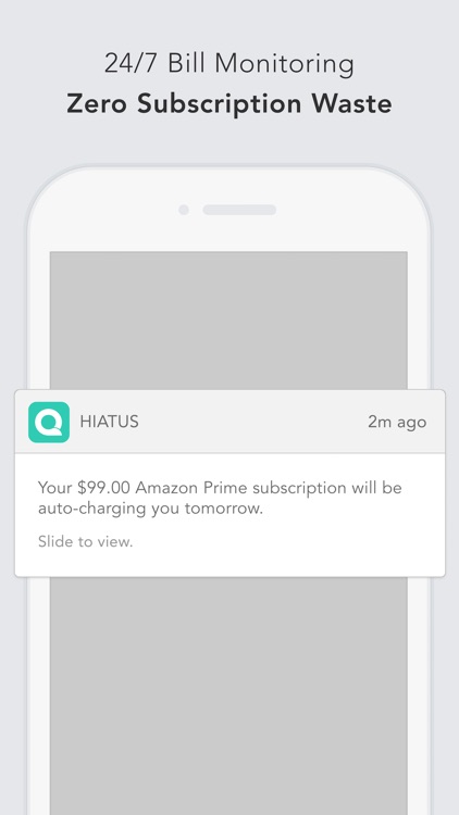 Hiatus: Track Subscriptions