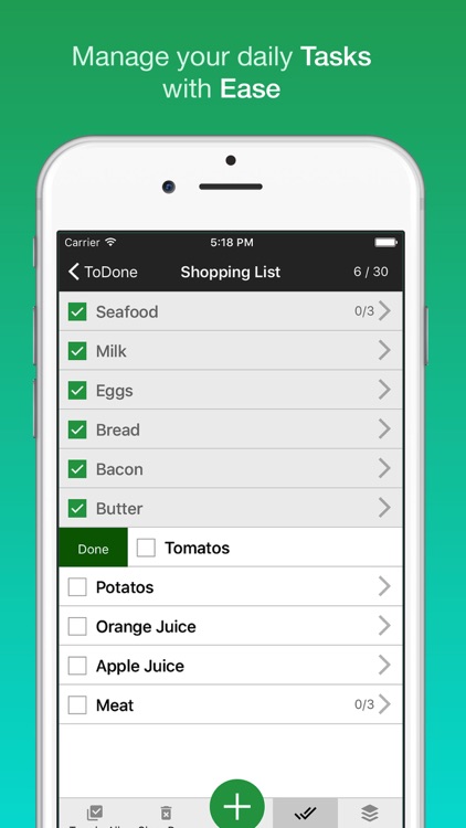 ToDone - Simple Todo List with Unlimited Subtasks