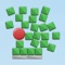 "Blocks pusher" is a physics game where you must throw off green blocks down