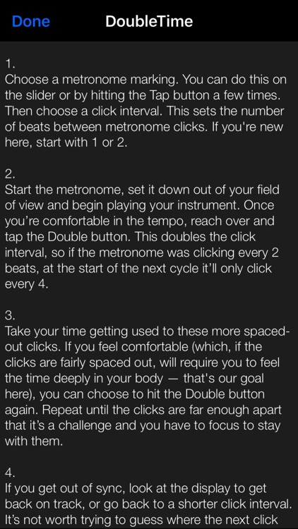 DoubleTime Metronome