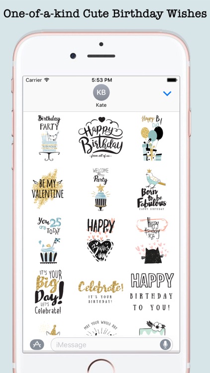 Happy Birthday Card Wishes For iMessage