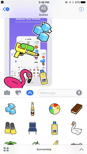 SummerMoji: Summer Stickers and Emojis(圖2)-速報App