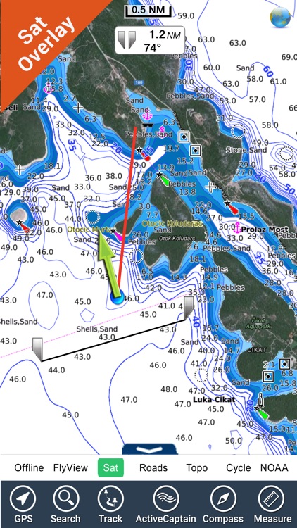 Marine: Croatia HD - GPS Map Navigator