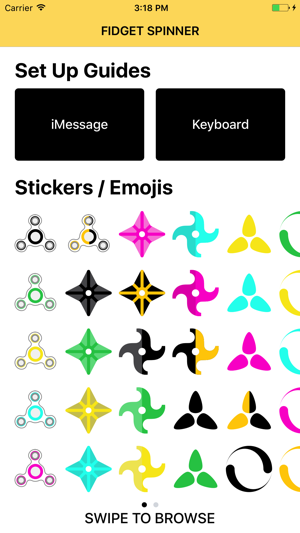 Fidget Spinner: Stickers and Emoji Keyboard(圖5)-速報App