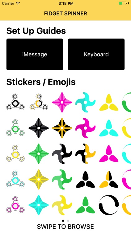 Fidget Spinner: Stickers and Emoji Keyboard screenshot-4