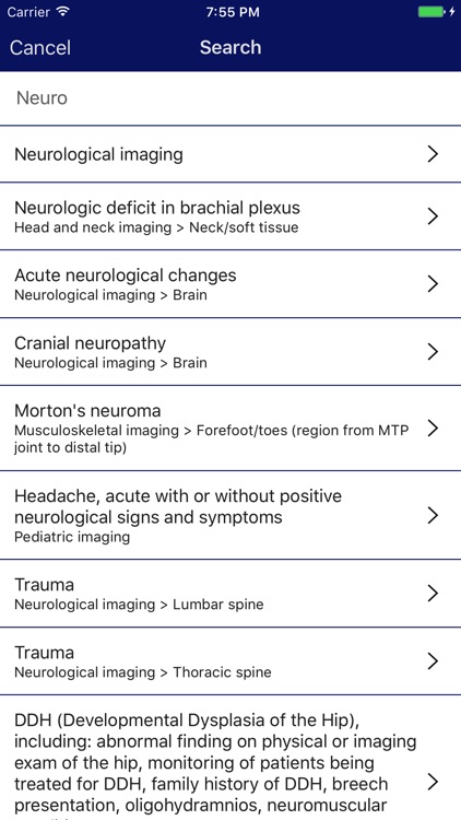 Curio Diagnostic Imaging Selection Guide screenshot-4