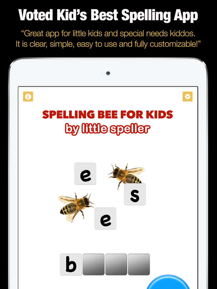 Spelling Bee for Kids - Spell 4 Letter Words