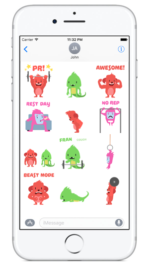 Wodimal - Animated Fitness Stickers(圖3)-速報App