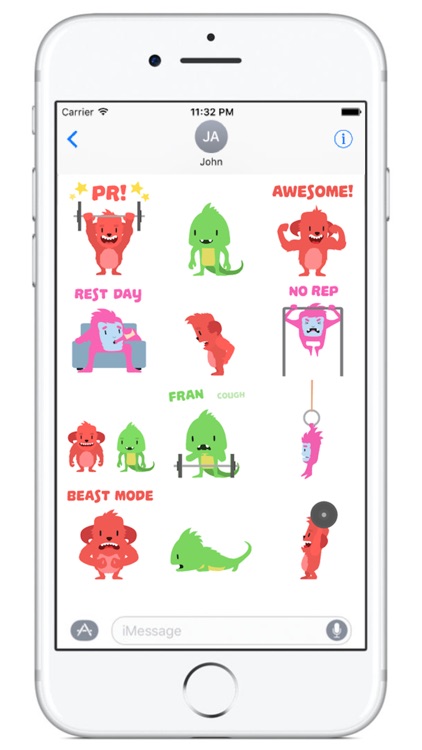 Wodimal - Animated Fitness Stickers