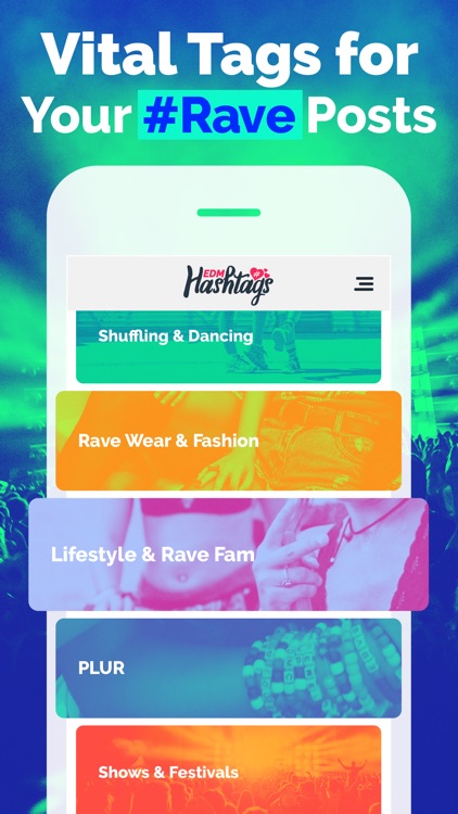 EDM Hashtags : Rave & Festival Tags for Instagram by Too Much Wasabi, LLC