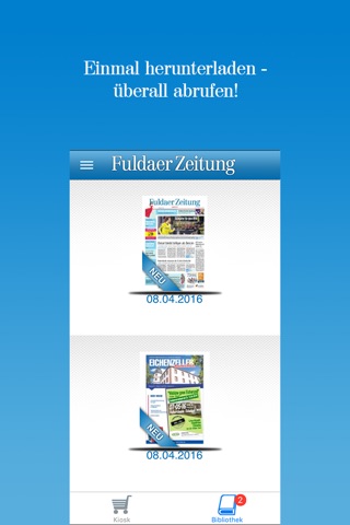 Fuldaer Zeitung screenshot 2