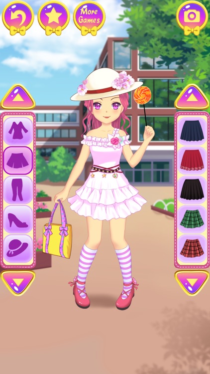 Anime School Dress Up - games for girls screenshot-4