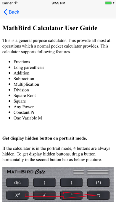 MathBird CalculatriceCapture d'écran de 4