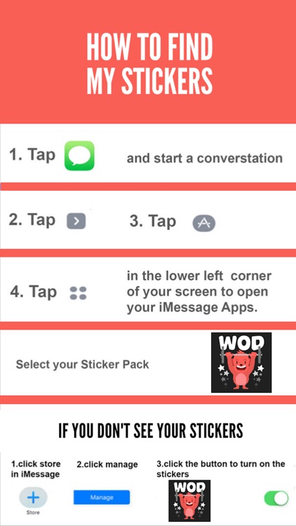 Wodimal - Animated Fitness Stickers screenshot-4