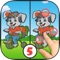 Icon Spot the differences puzzle game 2 – Coloring book