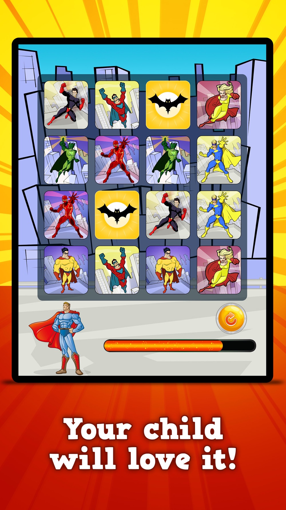 Superheroes & Action Robots : Matching Games hack tool