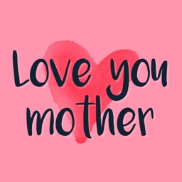 Love you mom - Mother's day badges and stamps