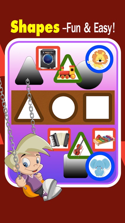 Kids learning with flashcard shape and color game screenshot-3