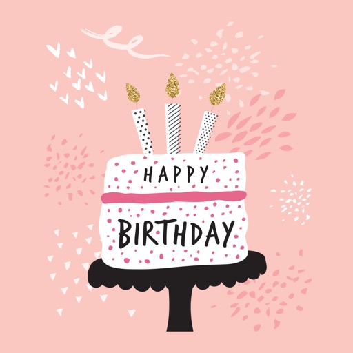 Animated Happy Birthday Card Classic Stickers icon