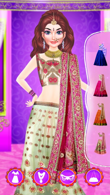 Indian Doll Fashion Salon : Dressup Game screenshot-0