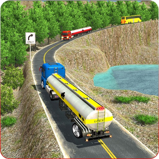 Oil Tanker Truck Offroad Fuel Transporter Icon