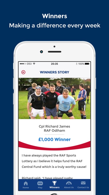 RAF Sports Lottery - Play Now screenshot-4