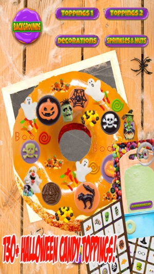 Halloween Donut Maker Dessert Food Cooking Game(圖2)-速報App