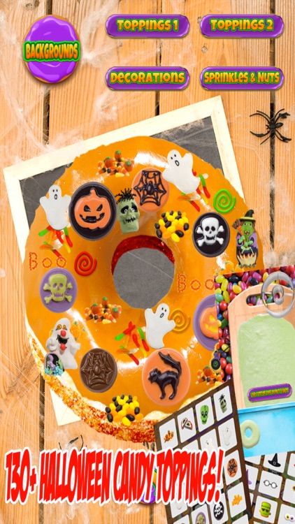 Halloween Donut Maker Dessert Food Cooking Game