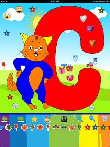 Alphabet Coloring -  ABC Flash Cards to color - náhled