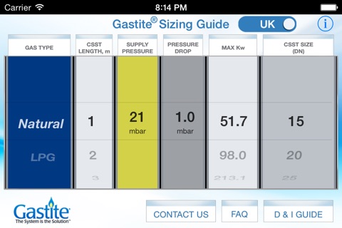 Sizing Guide screenshot 2